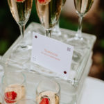 champagne glasses at intimate wedding in Philadelphia