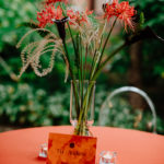simple modern florals for intimate Philadelphia wedding